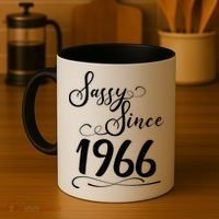 60th Birthday Sassy Since 1966 Coffee Mug thumb 4