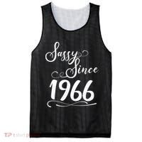 60th Birthday Sassy Since 1966 Mesh Reversible Basketball Jersey Tank thumb 0