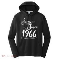 60th Birthday Sassy Since 1966 Performance Fleece Hoodie thumb 0