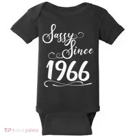 60th Birthday Sassy Since 1966 Baby Bodysuit thumb 0