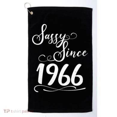 60th Birthday Sassy Since 1966 Golf Towel