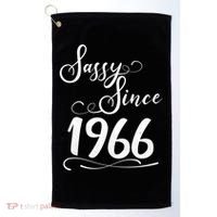 60th Birthday Sassy Since 1966 Golf Towel thumb 0