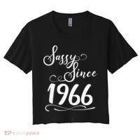 60th Birthday Sassy Since 1966 Women's Crop Top Tee thumb 0