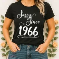 60th Birthday Sassy Since 1966 Women's T-Shirt thumb 2