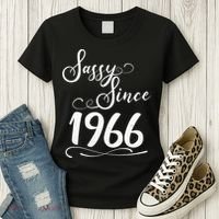 60th Birthday Sassy Since 1966 Women's T-Shirt thumb 3