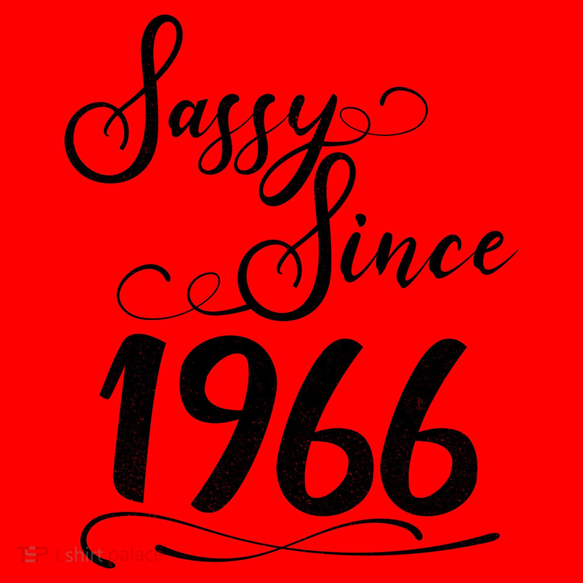60th Birthday Sassy Since 1966 Santa Hat