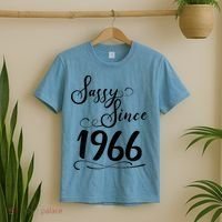 60th Birthday Sassy Since 1966 T-Shirt thumb 2