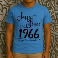 60th Birthday Sassy Since 1966 T-Shirt thumb 3