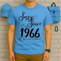 60th Birthday Sassy Since 1966 T-Shirt thumb 5
