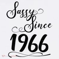 60th Birthday Sassy Since 1966 Comfort Colors Garment-Dyed Hooded Sweatshirt thumb 2
