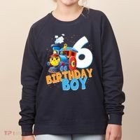 6th Birthday Train Boy Girl 6 Years Old Im Six Gift Women's Sweatshirt thumb 0