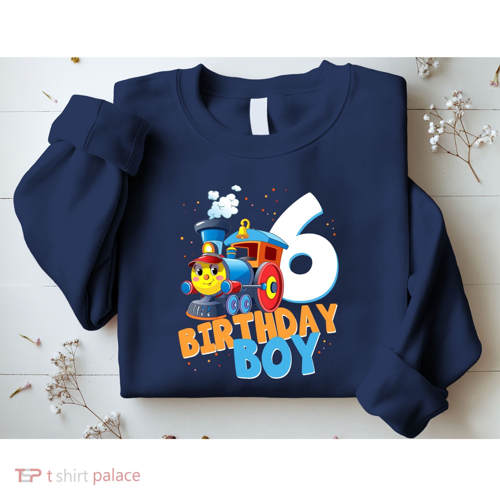 6th Birthday Train Boy Girl 6 Years Old Im Six Gift Sweatshirt