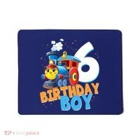 6th Birthday Train Boy Girl 6 Years Old Im Six Gift Mousepad thumb 0