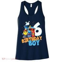 6th Birthday Train Boy Girl 6 Years Old Im Six Gift Women's Tank Top thumb 0