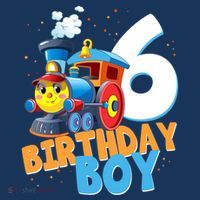 6th Birthday Train Boy Girl 6 Years Old Im Six Gift Women's Tank Top thumb 5