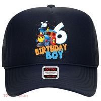6th Birthday Train Boy Girl 6 Years Old Im Six Gift Hat thumb 0