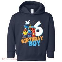 6th Birthday Train Boy Girl 6 Years Old Im Six Gift Toddler Hoodie thumb 0