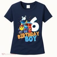 6th Birthday Train Boy Girl 6 Years Old Im Six Gift Women's T-Shirt thumb 0