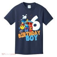 6th Birthday Train Boy Girl 6 Years Old Im Six Gift Kids T-Shirt thumb 0