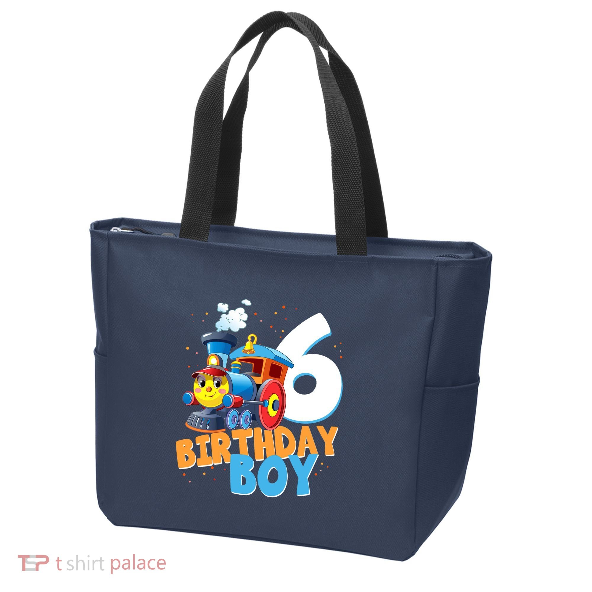 6th Birthday Train Boy Girl 6 Years Old Im Six Gift Tote Bag