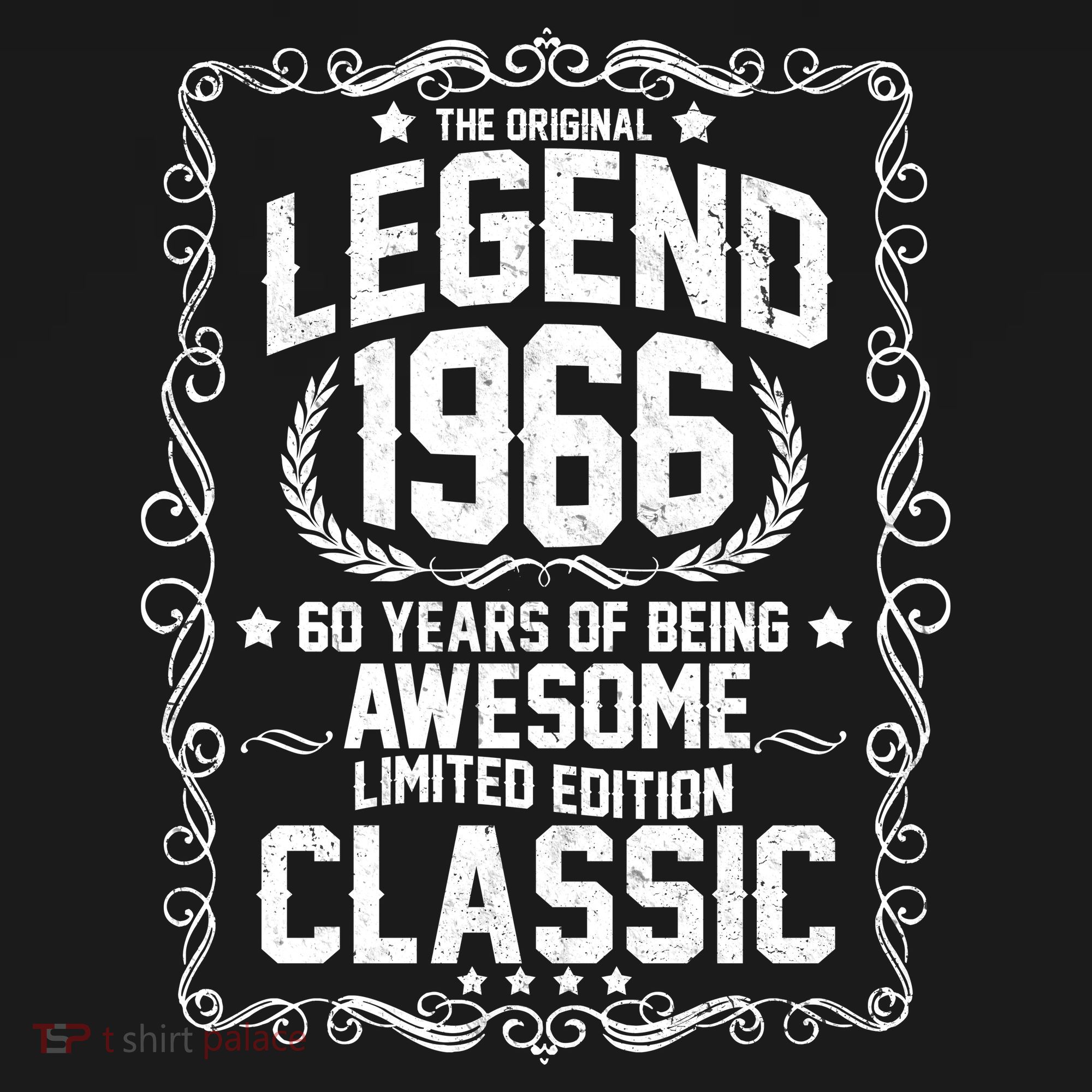 60th Birthday The Original Legend 1966 Awesome Classic  Apron