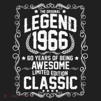 60th Birthday The Original Legend 1966 Awesome Classic  Beanie thumb 2