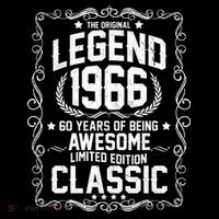 60th Birthday The Original Legend 1966 Awesome Classic  Women's Hoodie thumb 2
