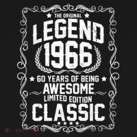 60th Birthday The Original Legend 1966 Awesome Classic  Visor thumb 3
