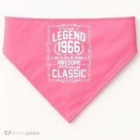 60th Birthday The Original Legend 1966 Awesome Classic  USA-Made Doggie Bandana thumb 0