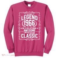 60th Birthday The Original Legend 1966 Awesome Classic  Sweatshirt thumb 0
