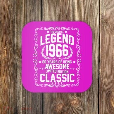 60th Birthday The Original Legend 1966 Awesome Classic  Coaster