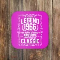 60th Birthday The Original Legend 1966 Awesome Classic  Coaster thumb 0