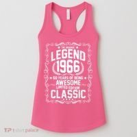 60th Birthday The Original Legend 1966 Awesome Classic  Women's Tank Top thumb 0