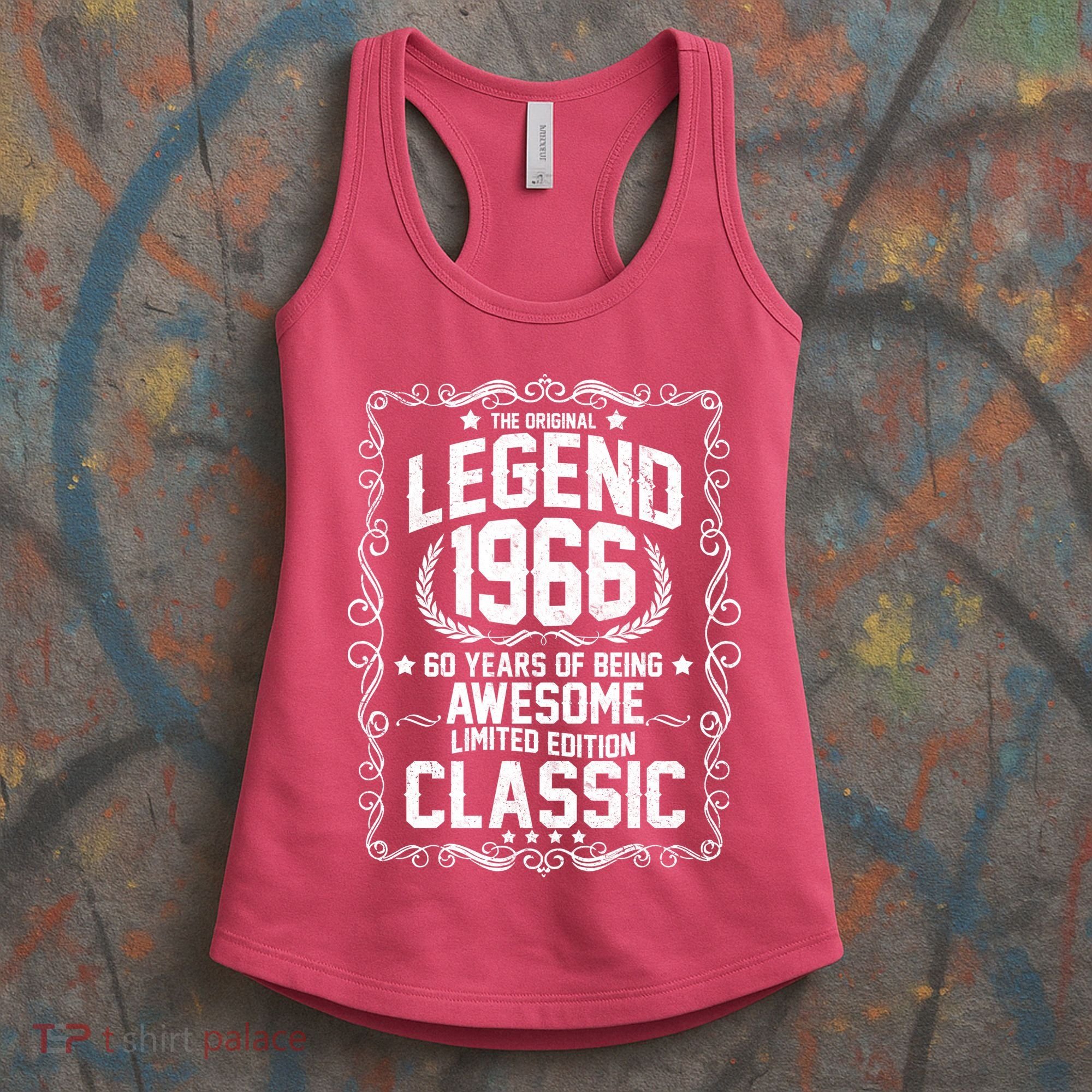 60th Birthday The Original Legend 1966 Awesome Classic  Women's Tank Top