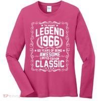 60th Birthday The Original Legend 1966 Awesome Classic  Women's Long Sleeve Shirt thumb 0