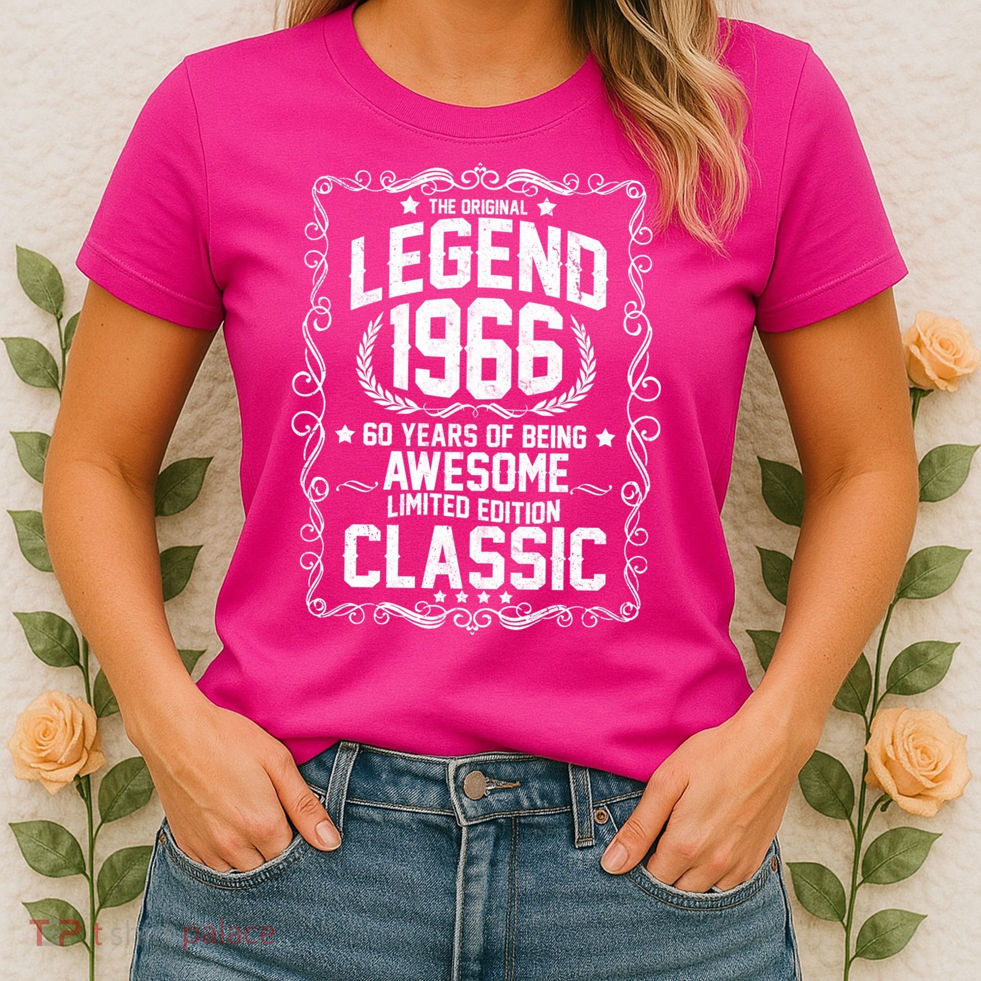 60th Birthday The Original Legend 1966 Awesome Classic  Women's T-Shirt