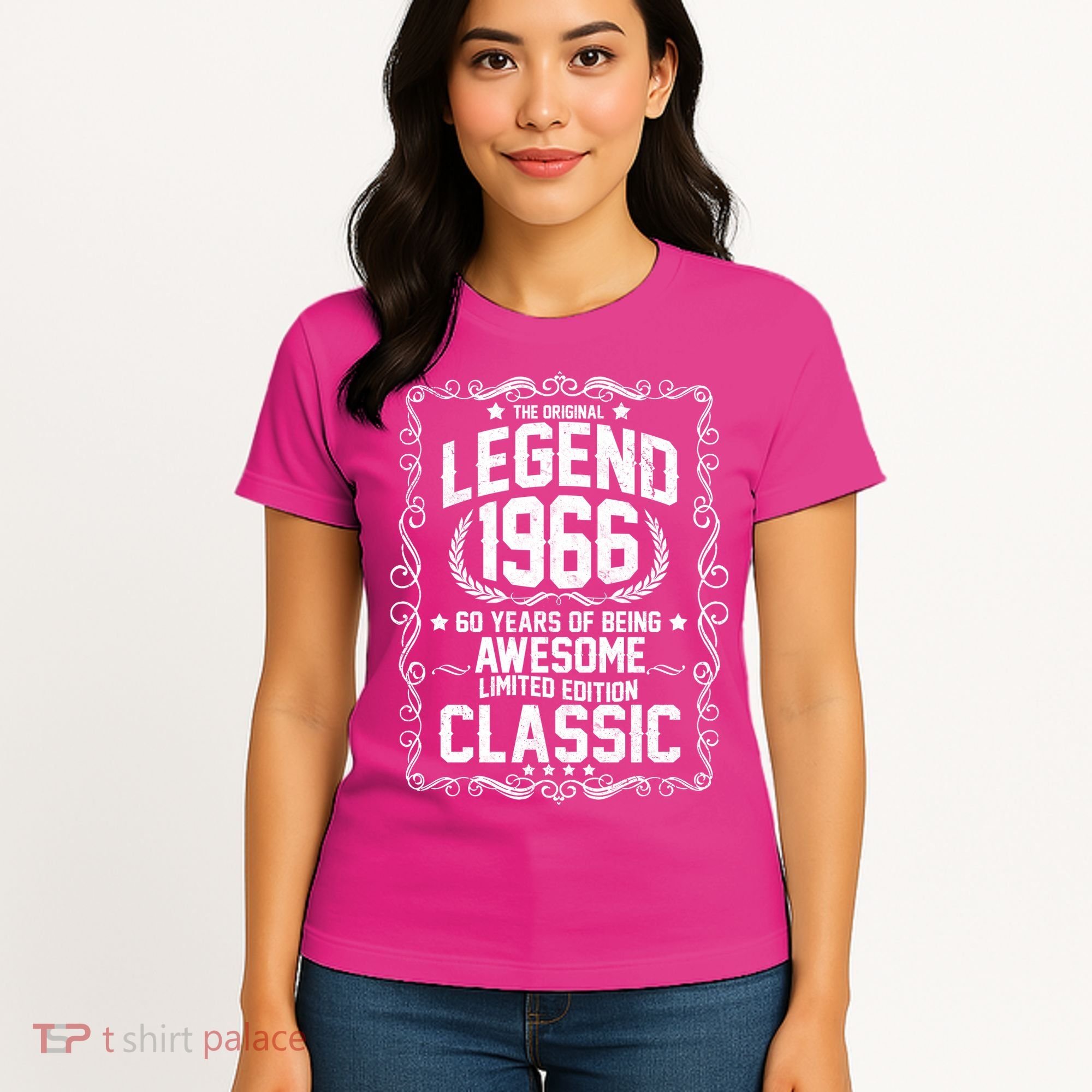 60th Birthday The Original Legend 1966 Awesome Classic  Women's T-Shirt