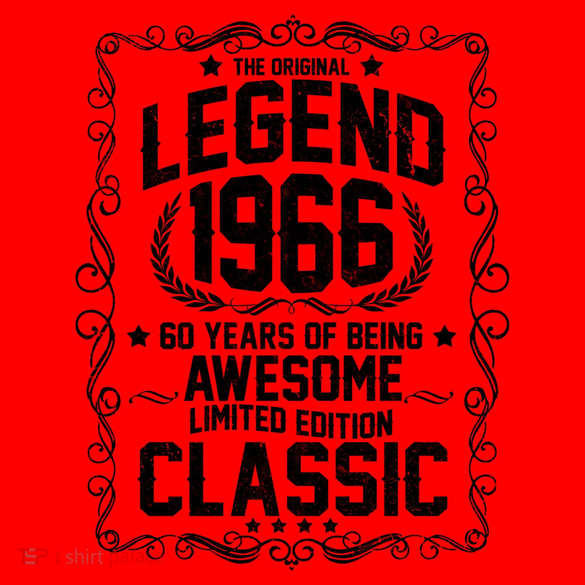 60th Birthday The Original Legend 1966 Awesome Classic  Santa Hat