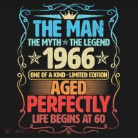 60th Birthday The Man The Myth The Legend 1966 One Of A Kind Limited Edition Women's Tank Top thumb 5