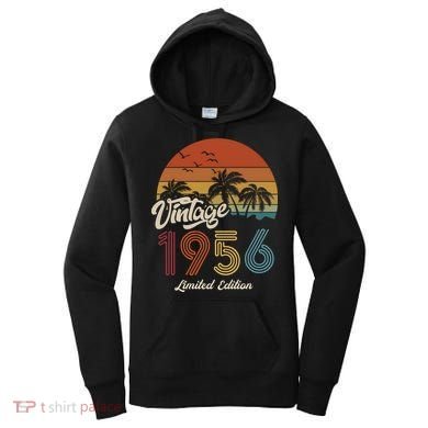 67th Birthday Vintage Limited Edition 1956 Women's Hoodie