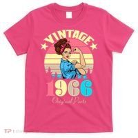 60th Birthday Vintage Rosie The Riveter 1966 Original Part  T-Shirt thumb 0