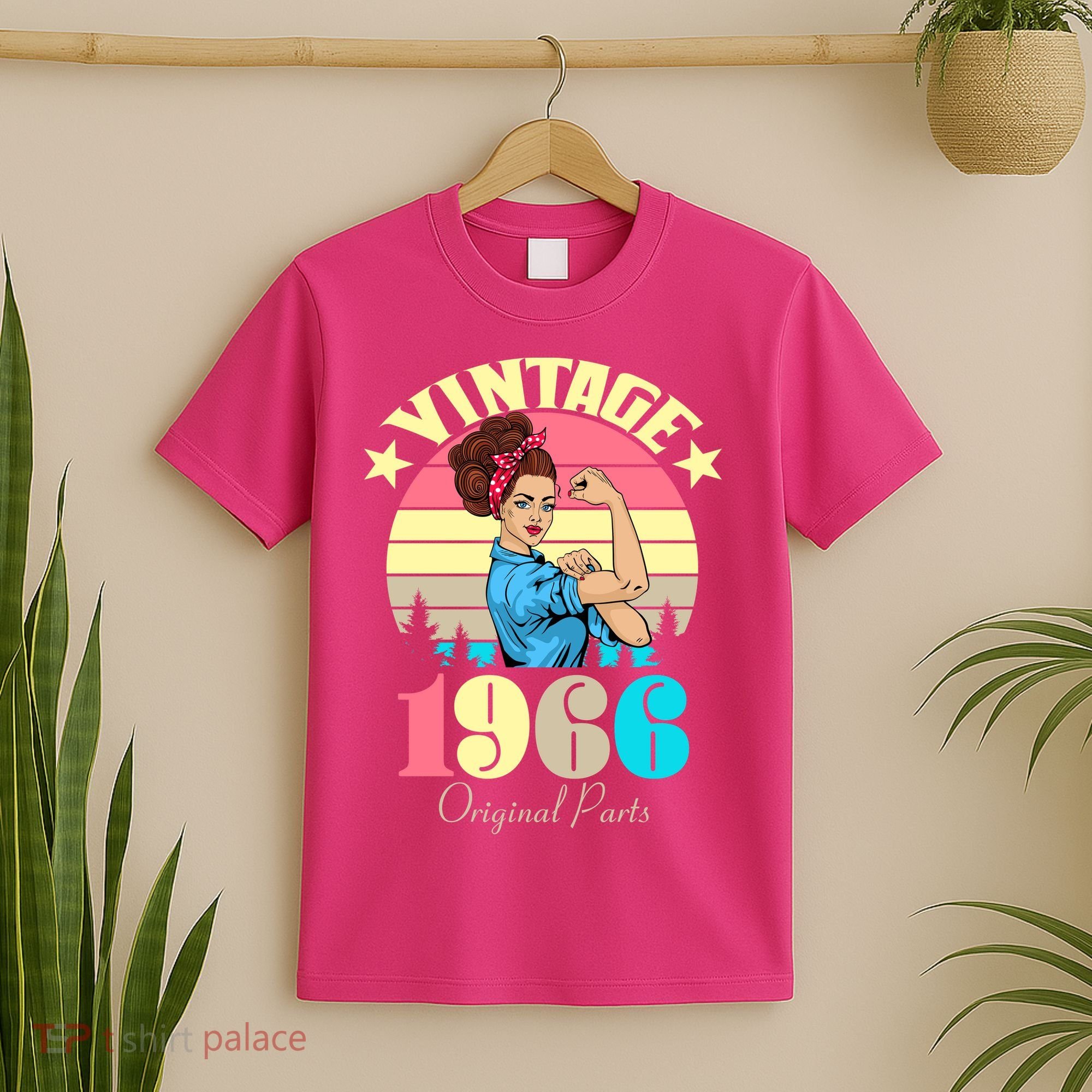 60th Birthday Vintage Rosie The Riveter 1966 Original Part  T-Shirt