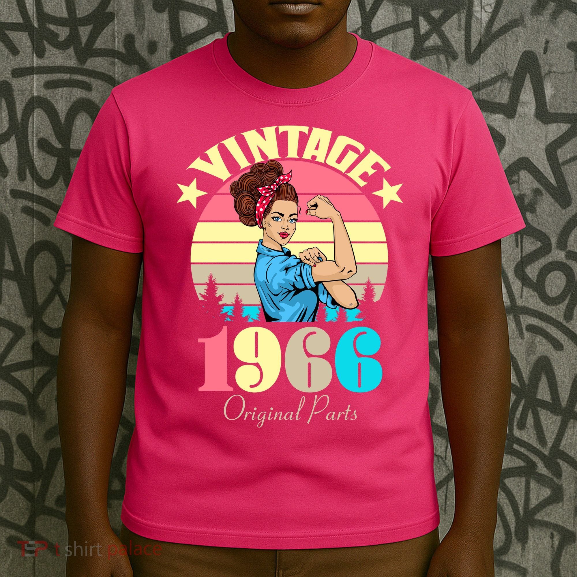 60th Birthday Vintage Rosie The Riveter 1966 Original Part  T-Shirt
