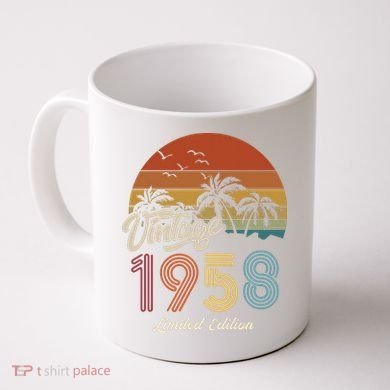 65th Birthday Vintage Limited Edition 1958 Coffee Mug