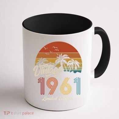 62nd Birthday Vintage Limited Edition 1961 Coffee Mug back