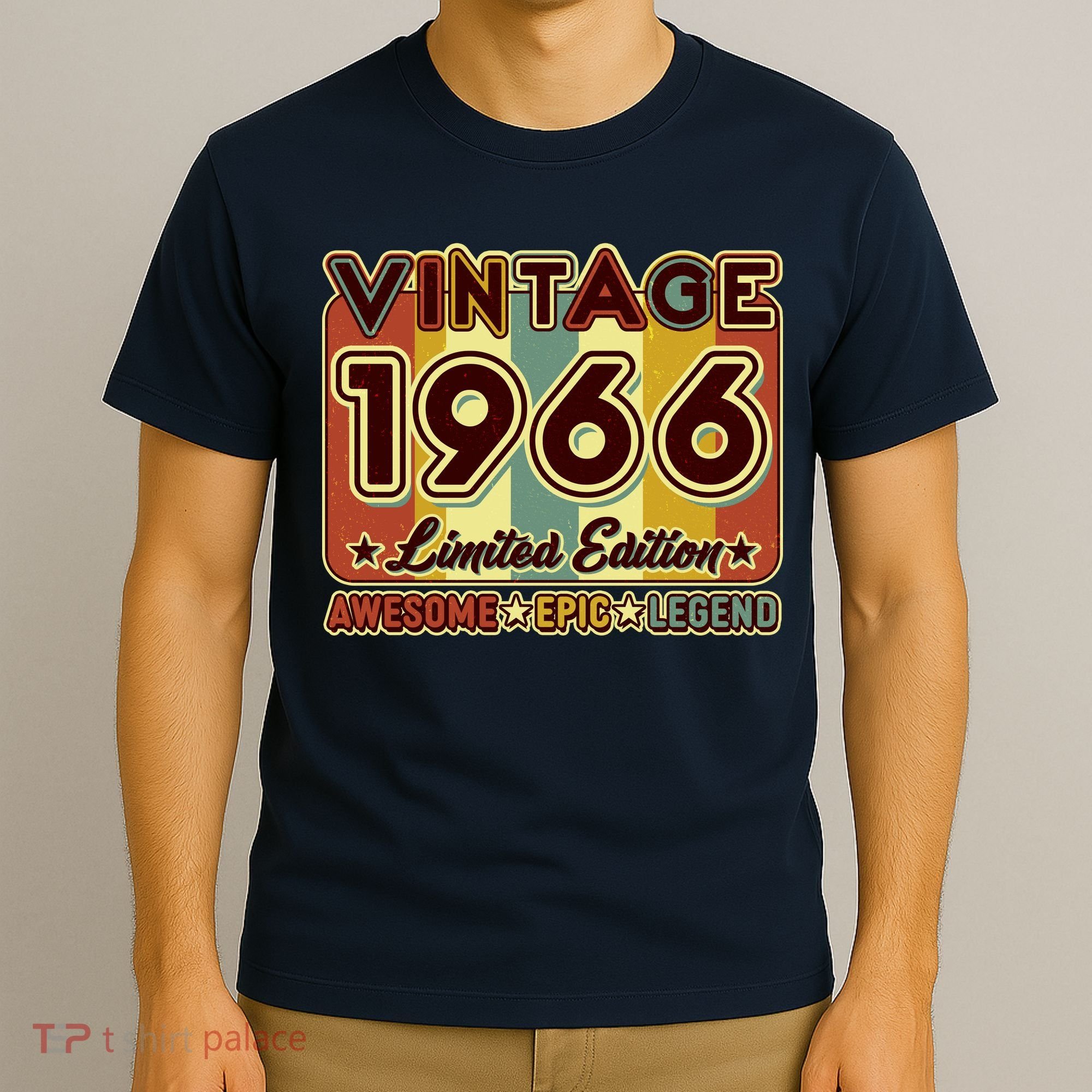 60th Birthday Vintage 1966 Limited Edition Awesome Epic Legend T-Shirt