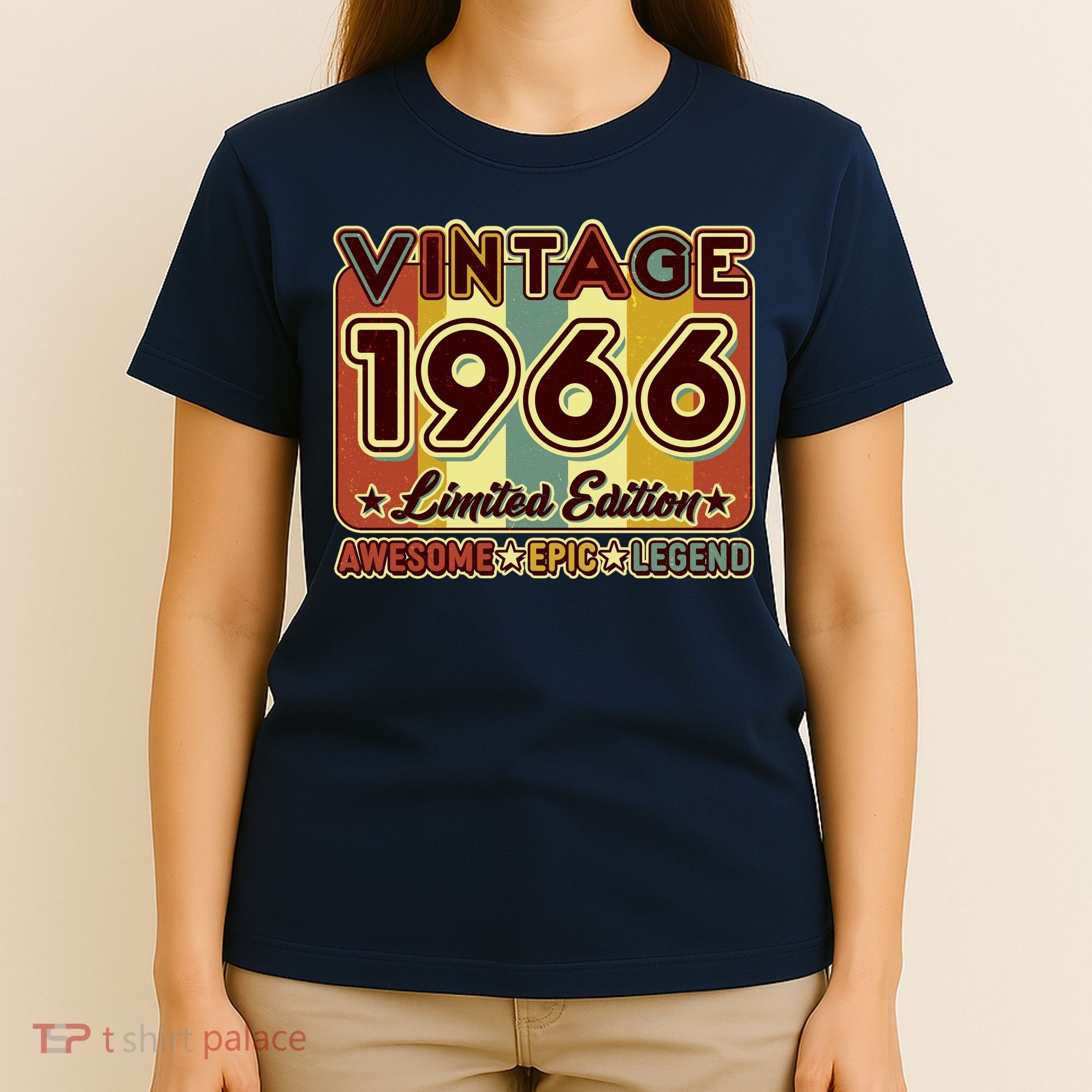60th Birthday Vintage 1966 Limited Edition Awesome Epic Legend T-Shirt