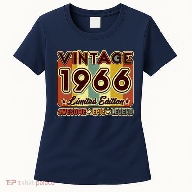 60th Birthday Vintage 1966 Limited Edition Awesome Epic Legend Women's T-Shirt