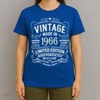 60th Birthday Vintage Made In 1966 Premium Quality Authentic Classic Birthday T-Shirt thumb 4