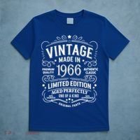 60th Birthday Vintage Made In 1966 Premium Quality Authentic Classic Birthday T-Shirt thumb 5
